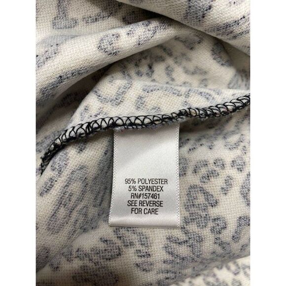 Croft & Barrow Animal Print Bell Sleeve Stretch‎ Top Sz Large - Picture 8 of 8